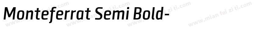 Monteferrat Semi Bold字体转换
